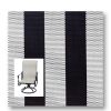 Twitchell Textilene Sunsure Black White Cafe Stripe Patio Chair Replacement Sling Fabric