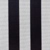 Twitchell Textilene Sunsure Black White Cafe Stripe Patio Chair Replacement Sling Fabric