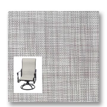 Twitchell Textilene Sunsure Blush Patio Chair Replacement Sling Fabric
