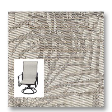 Twitchell Textilene Sunsure Brown Bamboo Patio Chair Replacement Sling Fabric
