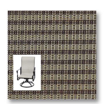 Twitchell Textilene Sunsure Cafe Latte Patio Chair Replacement Sling Fabric