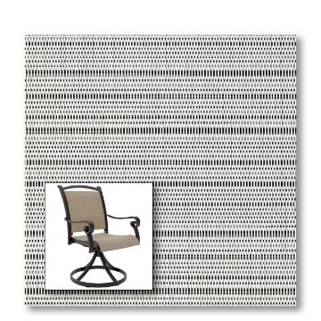 Two piece patio chair slings.