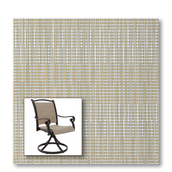 Two piece patio chair slings.