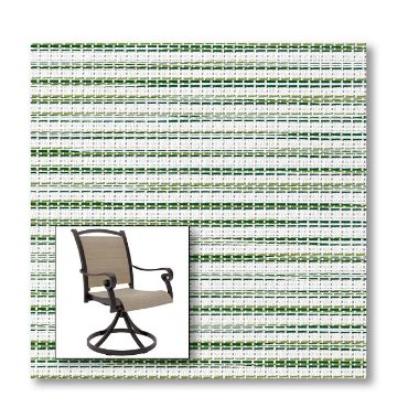 Two piece patio chair slings.