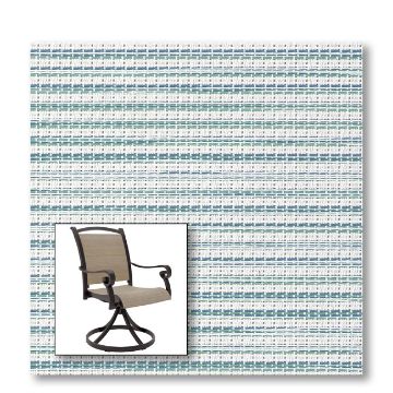 Two piece patio chair slings.