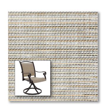 Two piece patio chair slings.
