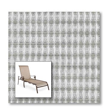 Two piece patio chair slings.