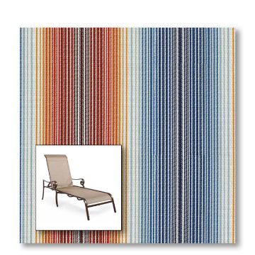 Two piece patio chair slings.