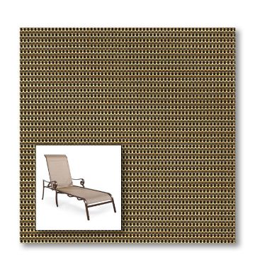 Two piece patio chair slings.