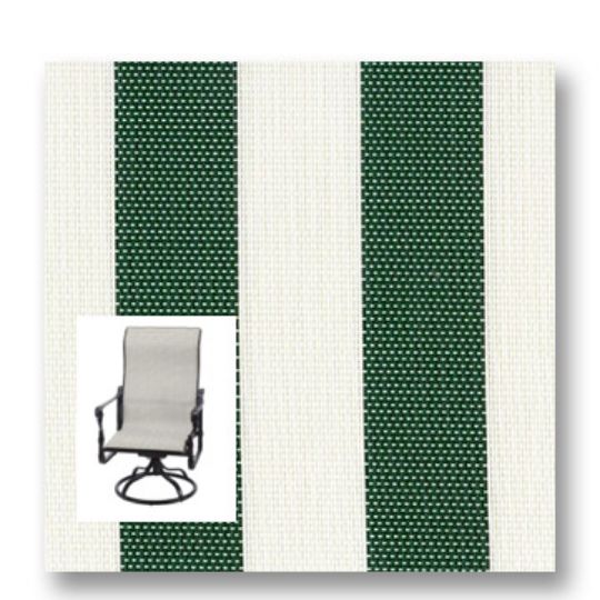 Twitchell Textilene Sunsure Forest Café Patio Chair Replacement Sling Fabric