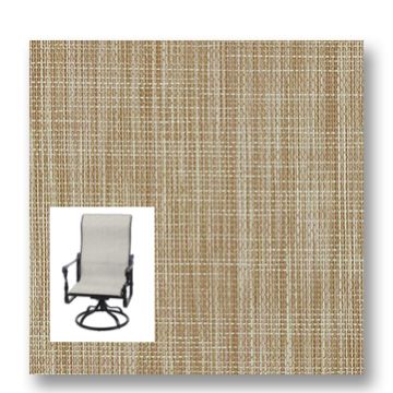 Twitchell Textilene Sunsure Linen Patio Chair Replacement Sling Fabric