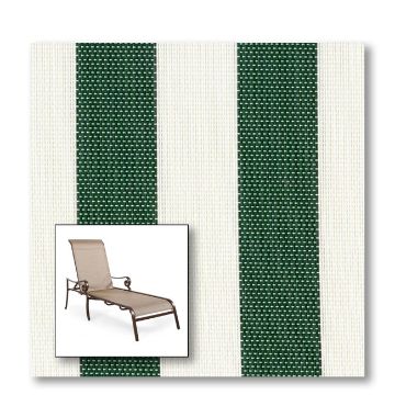 Two piece patio chair slings.