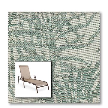 Two piece patio chair slings.
