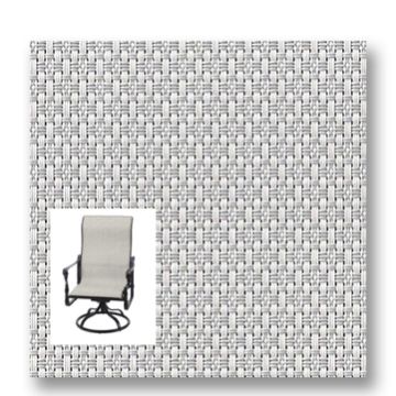 Twitchell Textilene Sunsure Patio Grey Patio Chair Replacement Sling Fabric