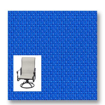 Twitchell Textilene Sunsure Patio Royal Blue Patio Chair Replacement Sling Fabric