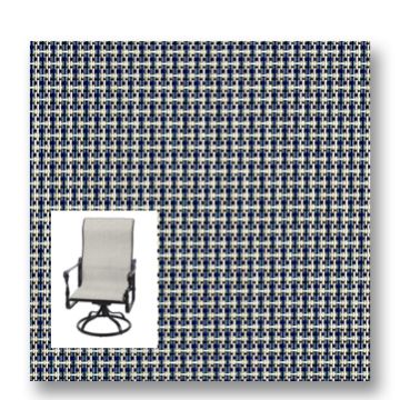 Twitchell Textilene Sunsure Seabreeze Patio Chair Replacement Sling Fabric