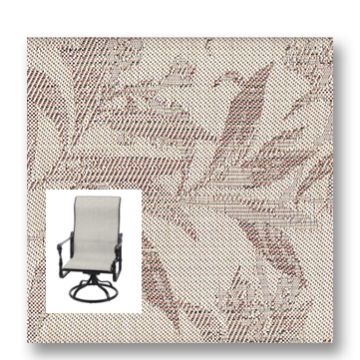 Twitchell Textilene Sunsure Sienna Tea Leaves Patio Chair Replacement Sling Fabric