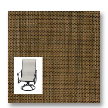 Twitchell Textilene Sunsure Sierra Sands Leaves Patio Chair Replacement Sling Fabric