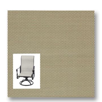 Twitchell Textilene Sunsure Taupe Patio Chair Replacement Sling Fabric