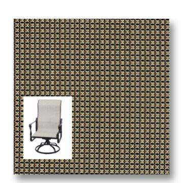 Twitchell Textilene Sunsure Taupe Tweed Patio Chair Replacement Sling Fabric