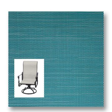 Twitchell Textilene Sunsure Teal Crush Patio Chair Replacement Sling Fabric