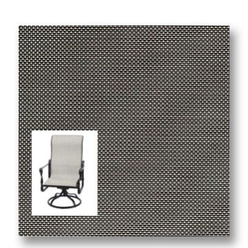 Twitchell Textilene Sunsure Titanium Patio Chair Replacement Sling Fabric