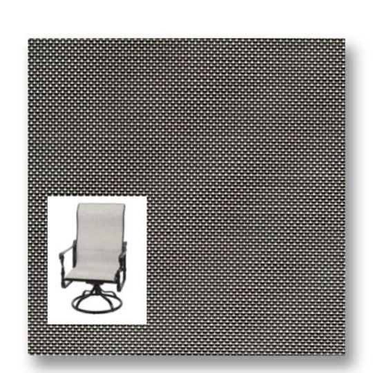 Twitchell Textilene Sunsure Titanium Patio Chair Replacement Sling Fabric