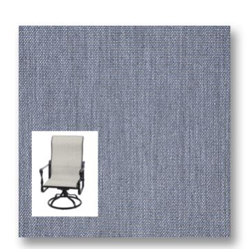 Sunbrella Augustine Denim Patio Chair Replacement Sling Fabric