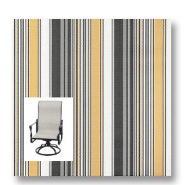 Twitchell Textilene Sunsure Brazen Biscotti Patio Chair Replacement Sling Fabric