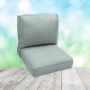 Picture of Bliss Dew | Center Seam Patio Chair Cushions