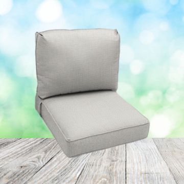 Picture of Bliss Linen | Center Seam Patio Chair Cushions