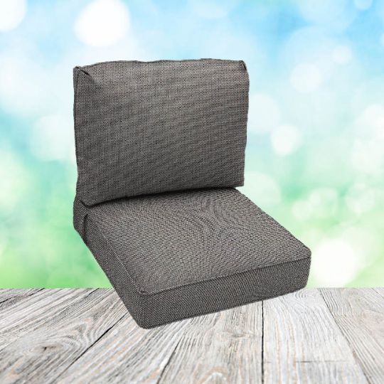 Picture of Bliss Smoke | Center Seam Patio Chair Cushions