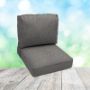 Picture of Bliss Smoke | Center Seam Patio Chair Cushions