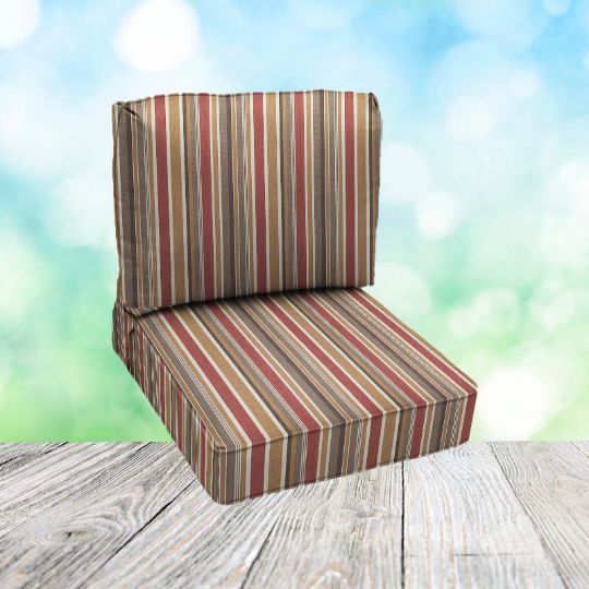 Picture of Brannon Redwood | Center Seam Patio Chair Cushions