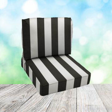 Picture of Cabana Classic | Center Seam Patio Chair Cushions