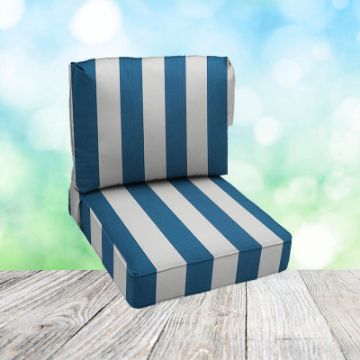 Picture of Cabana Regatta | Center Seam Patio Chair Cushions