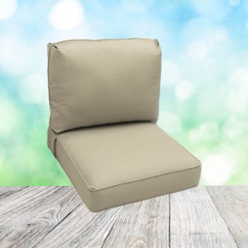Picture of Canvas Antique Beige | Center Seam Patio Chair Cushions