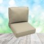 Picture of Canvas Antique Beige | Center Seam Patio Chair Cushions