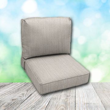 Deep Seating Patio Chair Cushions | Center Seam Style | Sunbrella