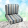 Deep Seating Patio Chair Cushions | Center Seam Style | Sunbrella