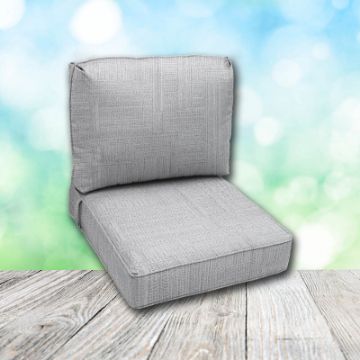 Deep Seating Patio Chair Cushions | Center Seam Style | Sunbrella