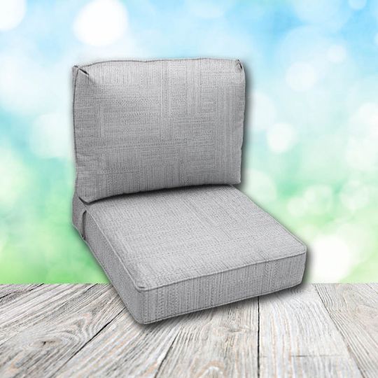 Deep Seating Patio Chair Cushions | Center Seam Style | Sunbrella