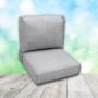 Deep Seating Patio Chair Cushions | Center Seam Style | Sunbrella