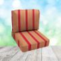 Deep Seating Patio Chair Cushions | Center Seam Style | Sunbrella
