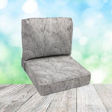 Deep Seating Patio Chair Cushions | Center Seam Style | Sunbrella