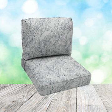 Deep Seating Patio Chair Cushions | Center Seam Style | Sunbrella