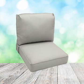 Deep Seating Patio Chair Cushions | Center Seam Style | Sunbrella