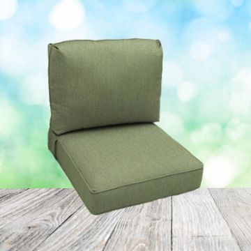 Deep Seating Patio Chair Cushions | Center Seam Style | Sunbrella