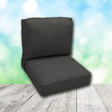 Deep Seating Patio Chair Cushions | Center Seam Style | Sunbrella
