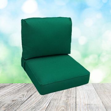 Deep Seating Patio Chair Cushions | Center Seam Style | Sunbrella